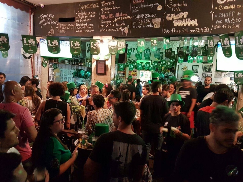 Festa verde no Imortais, em Copabana — Foto: Divulgação