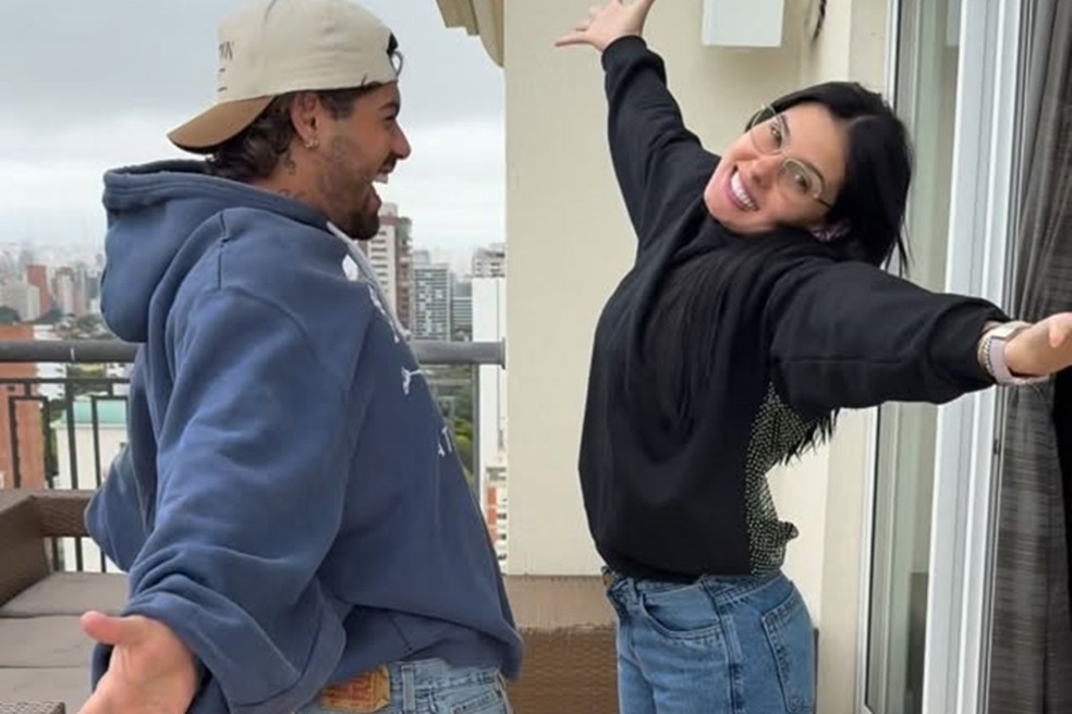 Zé Felipe e Ana Castela não esconderam o carinho um pelo outro — Foto: Reprodução Instagram