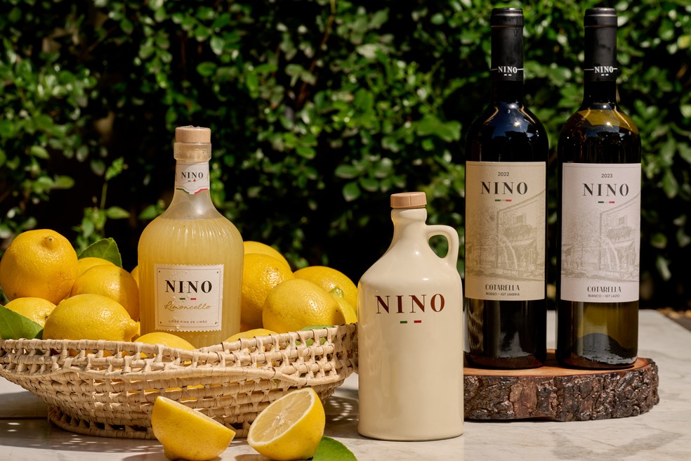 Nino Cucina. Linha exclusiva com vinhos, azeites e limoncello inspirados na tradição italiana — Foto: Divulgação/Bruzzi