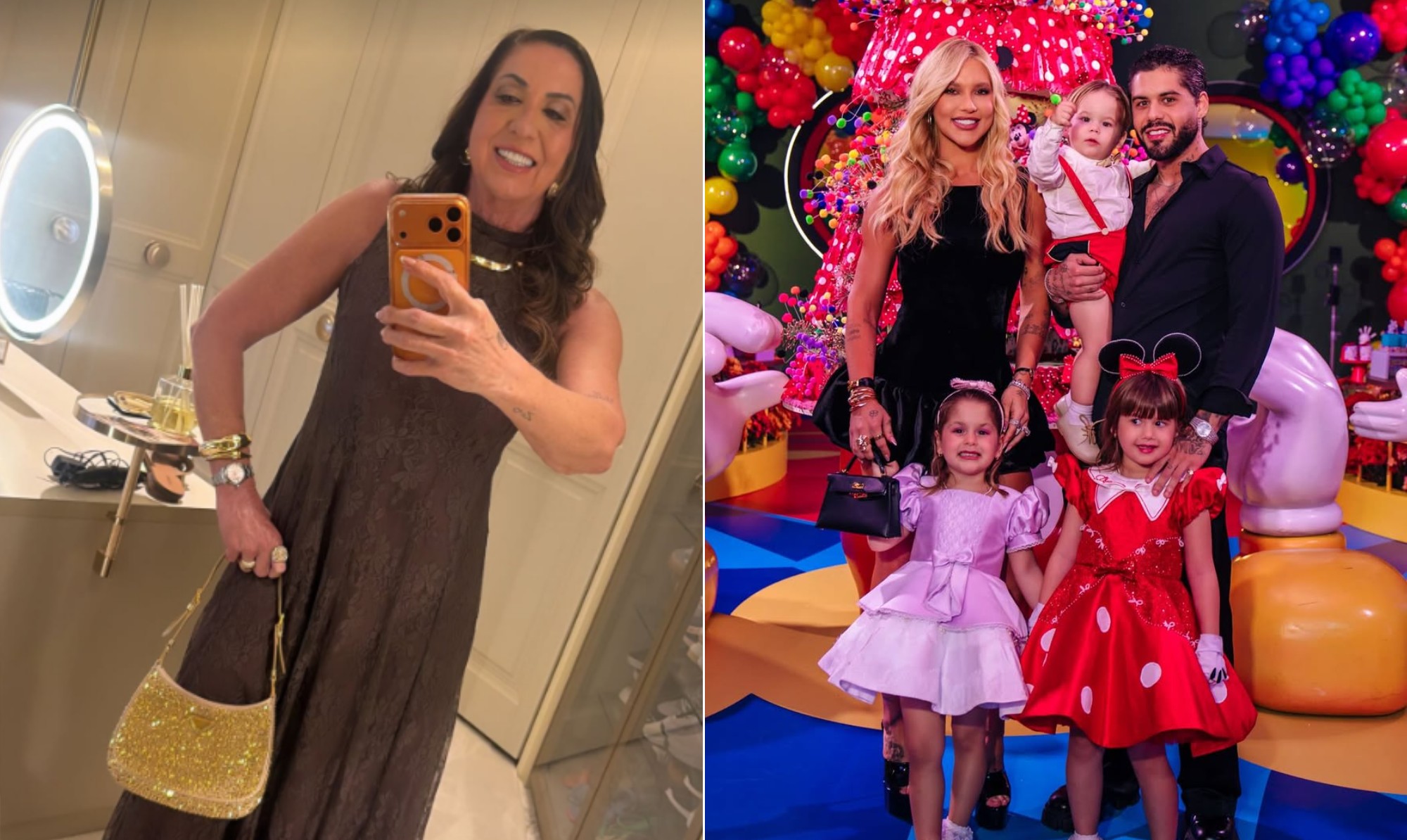 Em noite em que Virginia e Zé Felipe aparecem juntos, mãe da influencer 