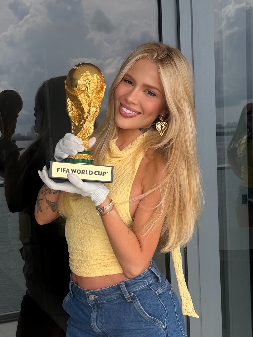 Karoline Lima anunciou o fim do seu relacionamento com o jogador Léo Pereira em janeiro — Foto: Reprodução