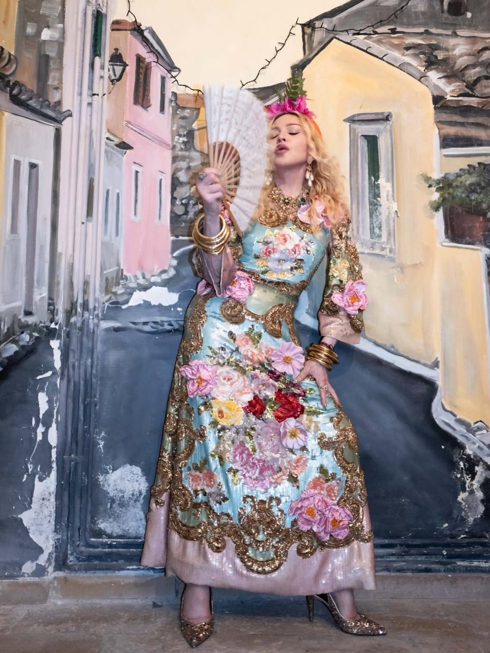 Madonna celebra aniversário de 68 anos rodeada da família na Grécia — Foto: Reprodução/Instagram