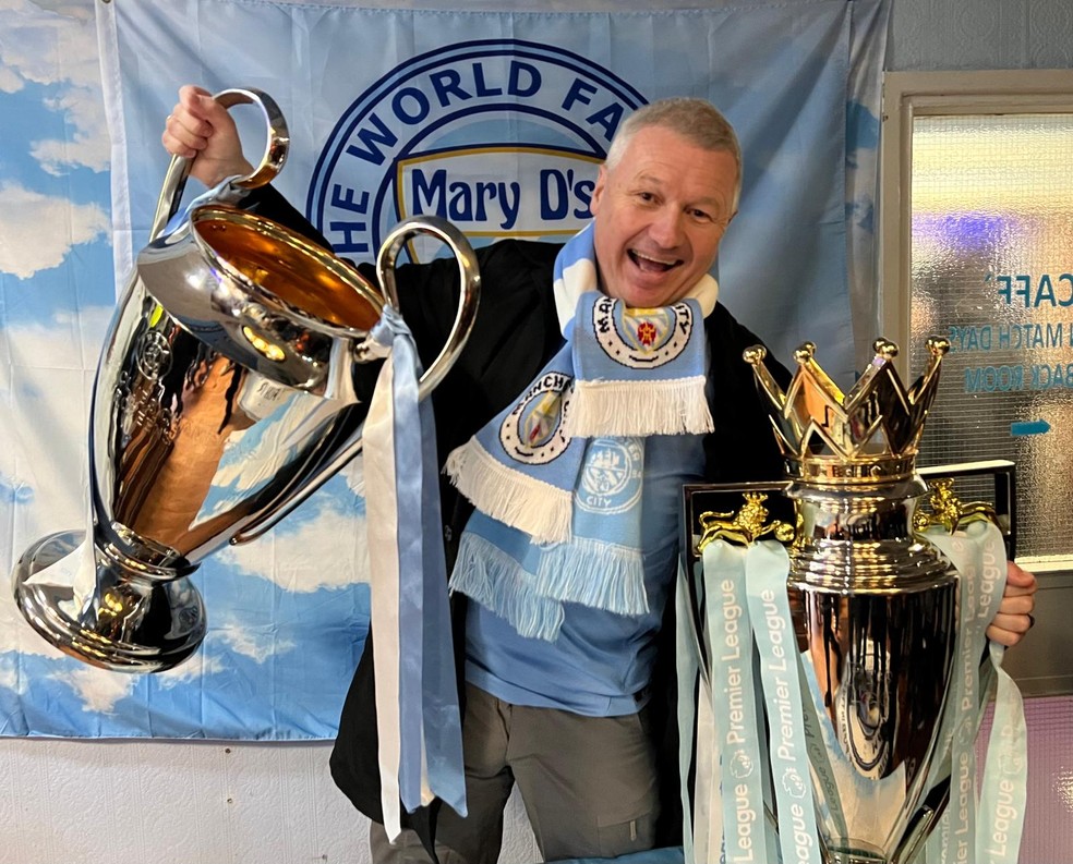 Kjetil Wee Pettersen, norueguês e torcedor do Manchester City — Foto: Arquivo pessoal