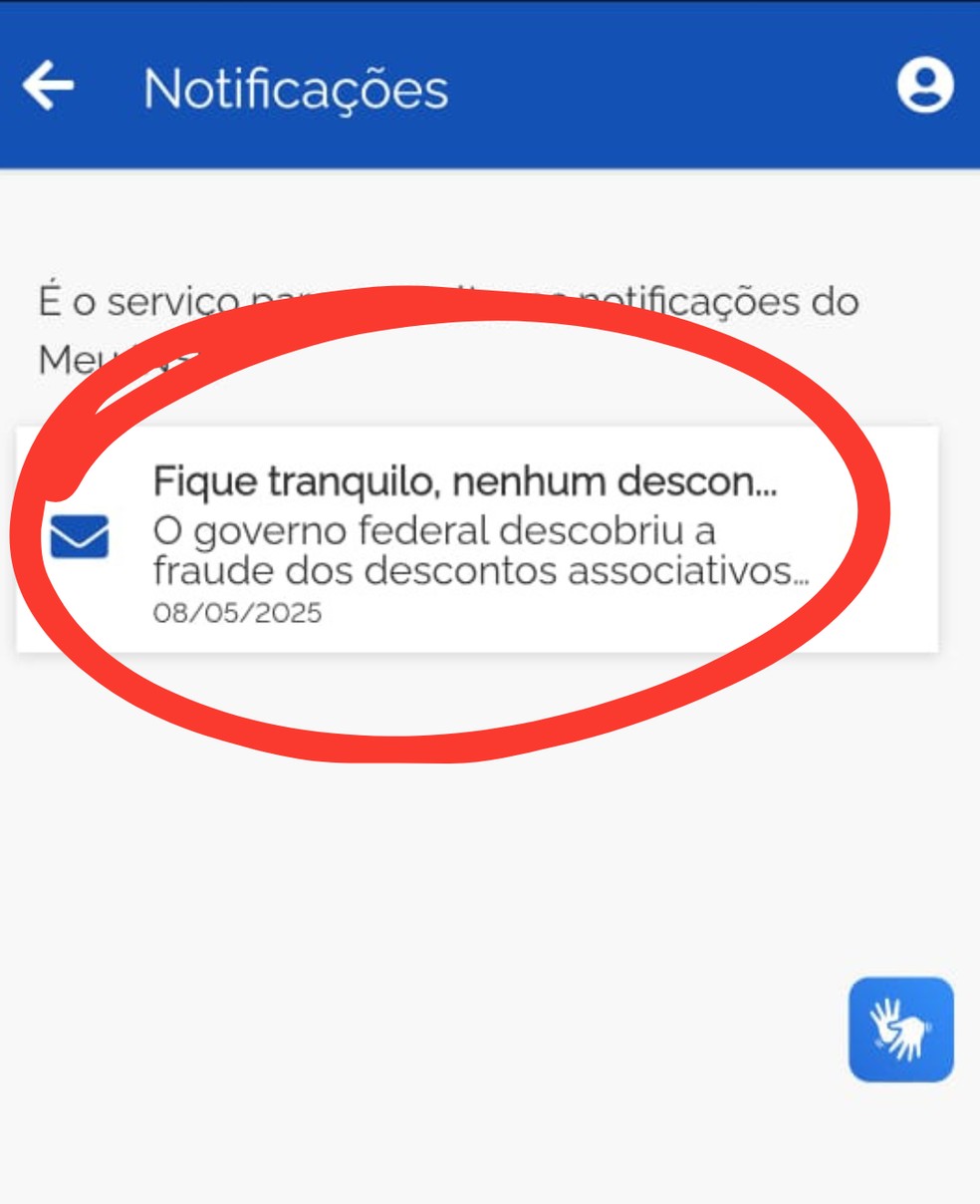 Confira o passo a passo para verificar se você recebeu a mensagem do INSS — Foto: Reprodução/Meu INSS