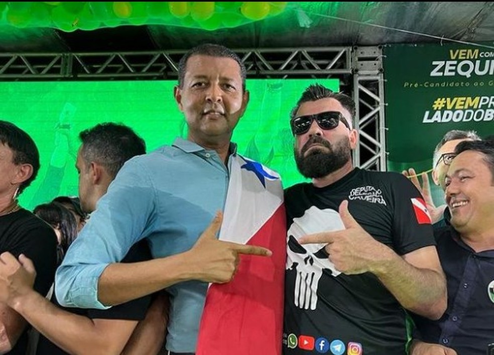 Coronel Paulo Costa, candidato pelo Pará — Foto: Reprodução/Twitter