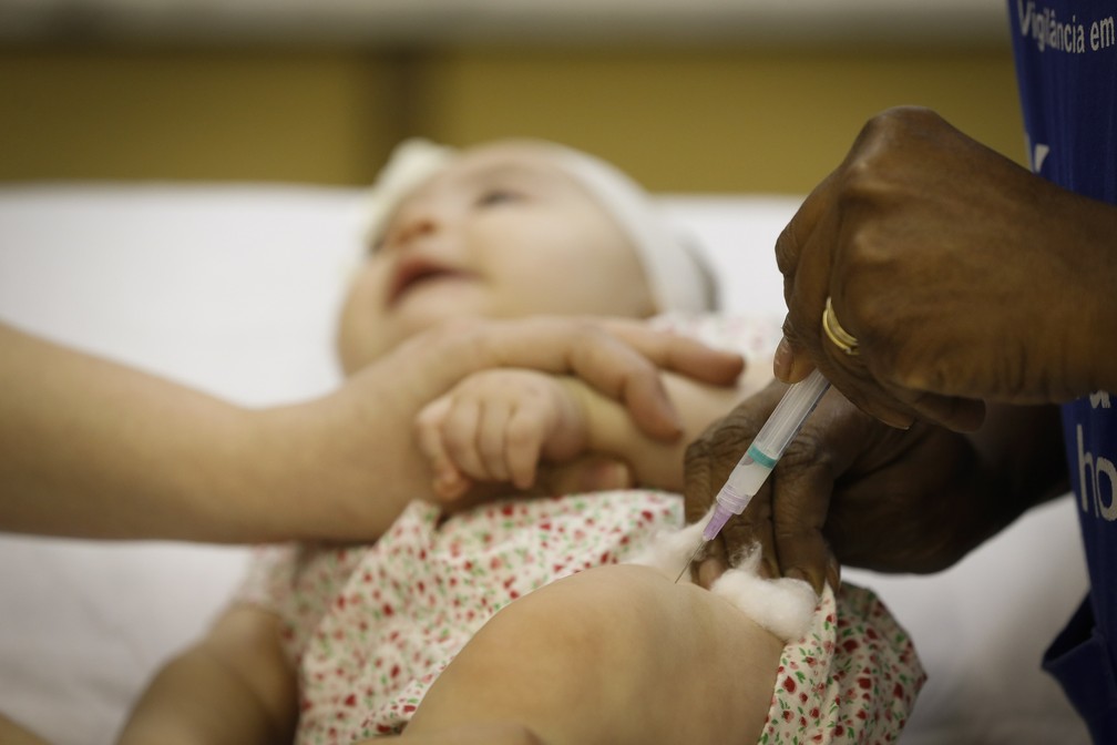 Cobertura vacinal no Brasil contra sarampo é insuficiente — Foto: O Globo