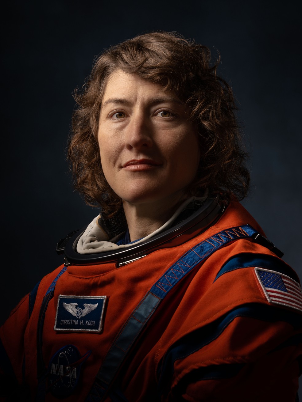 Christina Hammock Koch, especialista de missão da Ártemis II — Foto: Nasa
