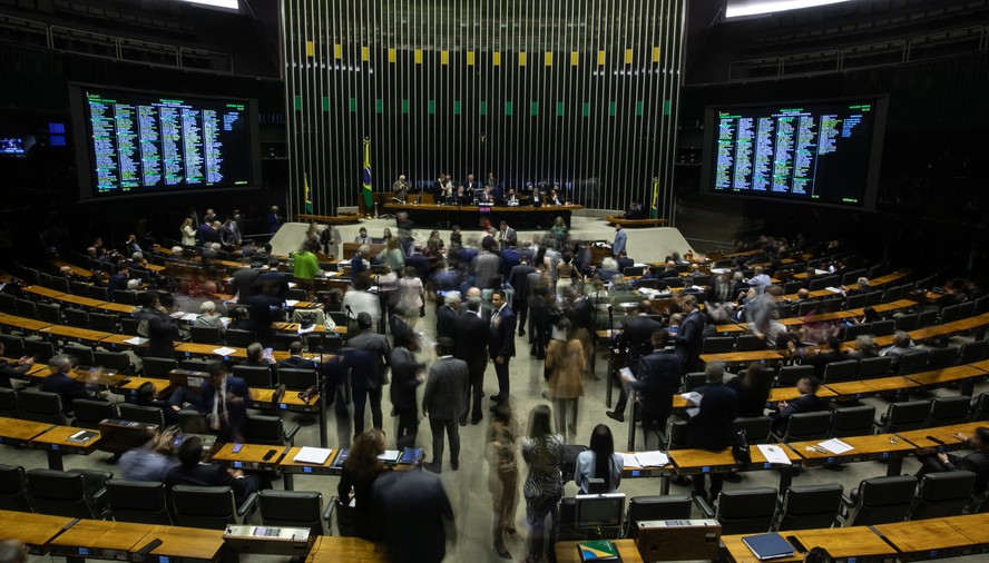 O plenário da Câmara dos Deputados