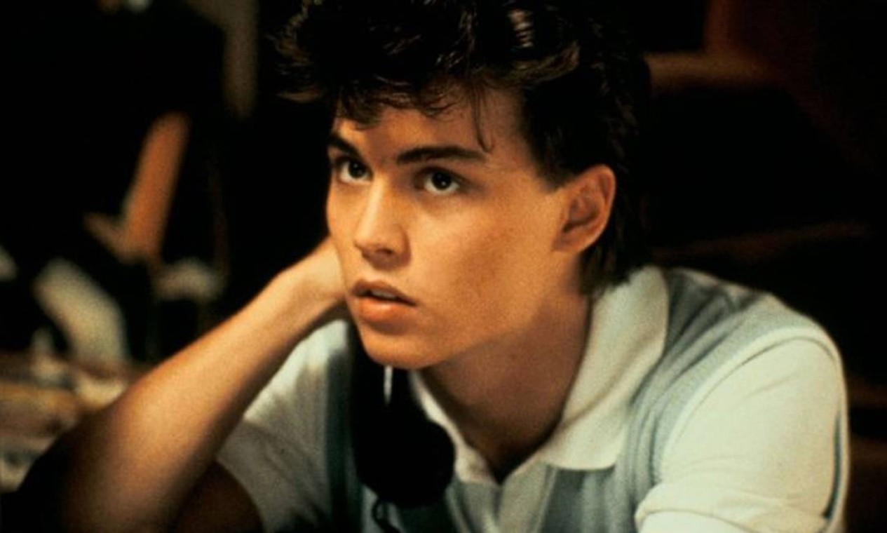 Johnny Depp em 'A hora do pesadelo' (1984), primeiro filme da carreira. Ator interpretou o personagem Glen Lantz, uma das vítimas de Freddy Krueger  — Foto: Divulgação