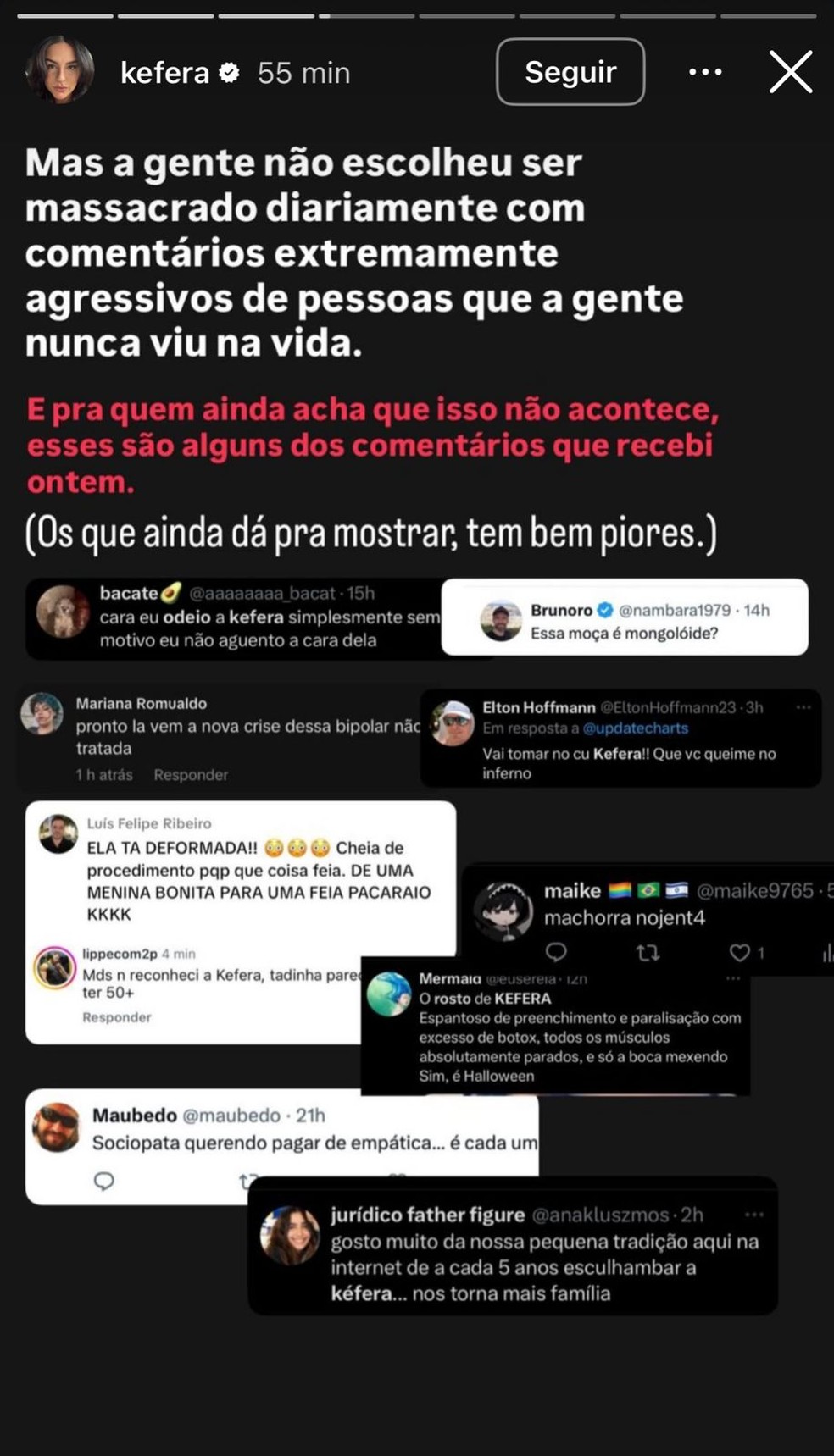 Publica&ccedil;&atilde;o de K&eacute;fera no Instagram &mdash; Foto: Reprodu&ccedil;&atilde;o