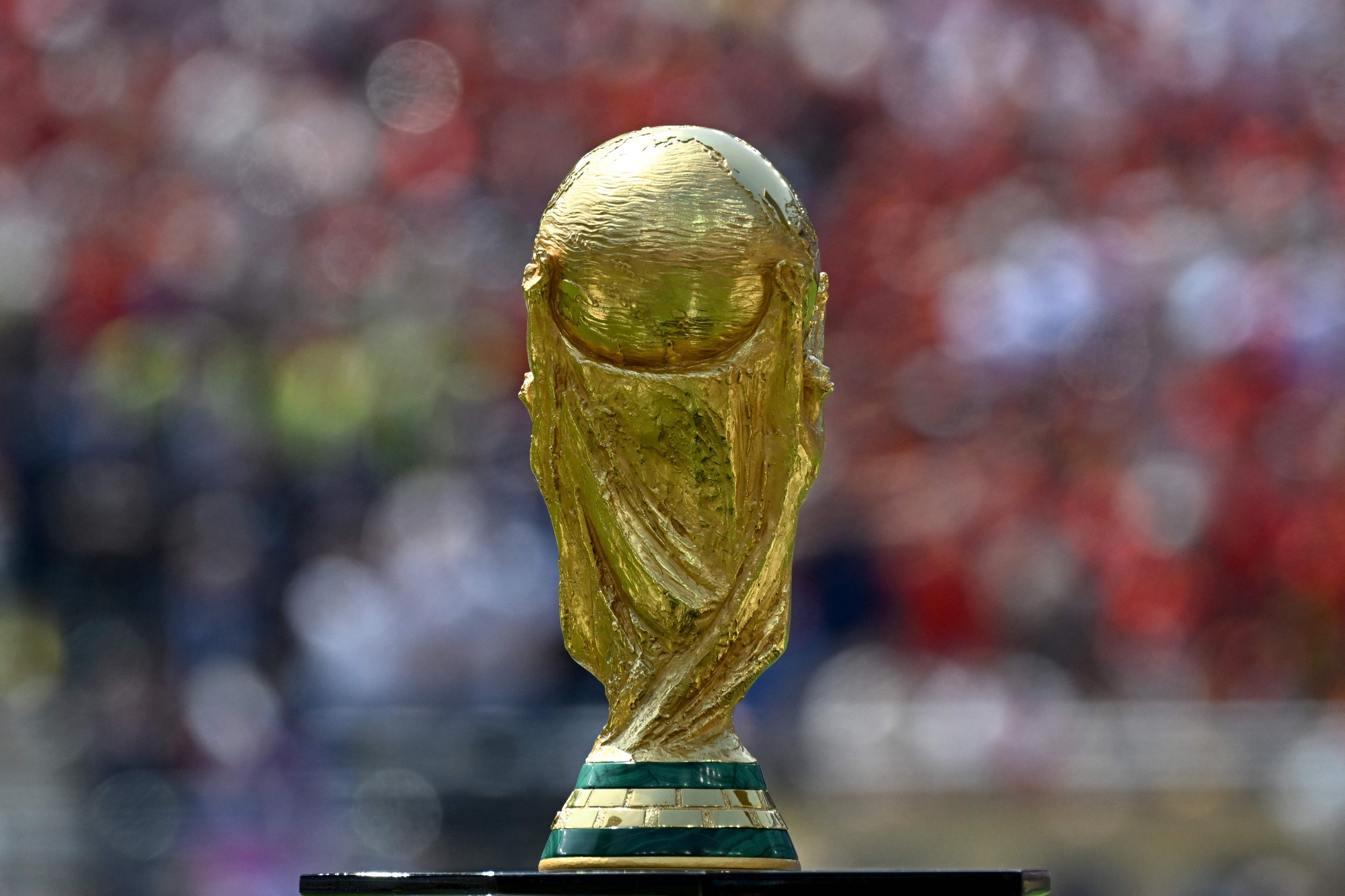 Taça da Copa do Mundo — (Ảnh: Pedro UGARTE / AFP)