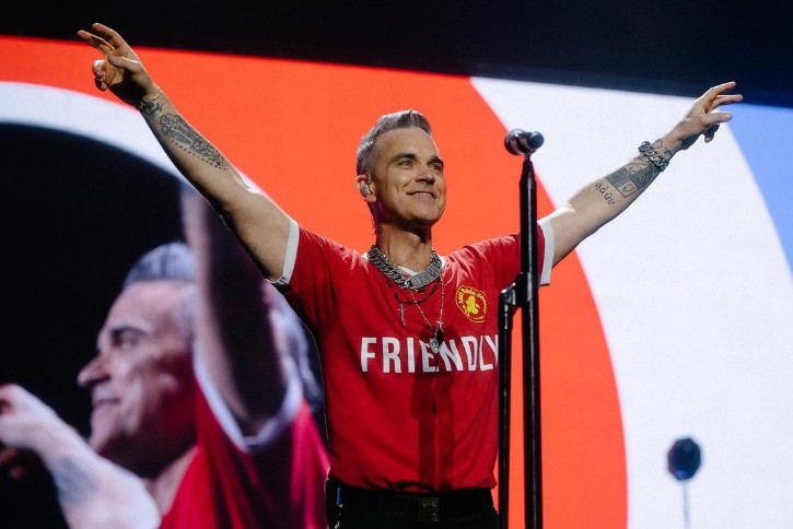 Robbie Williams — Foto: Reprodução/Redes sociais
