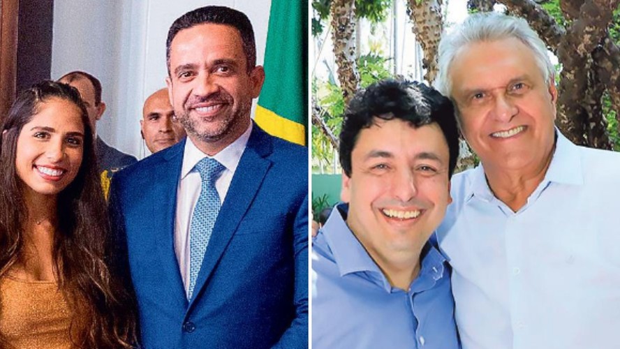 Paula Dantas é secretária do governo do pai, Paulo Dantas/ Ronaldo Caiado com primo Adriano da Rocha Lima, da Secretaria-Geral