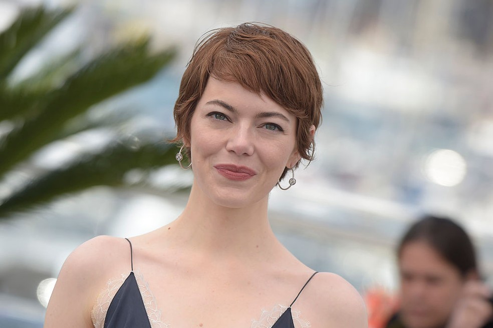 Emma Stone aposta no azeite de oliva na rotina de autocuidado — Foto: Getty Images