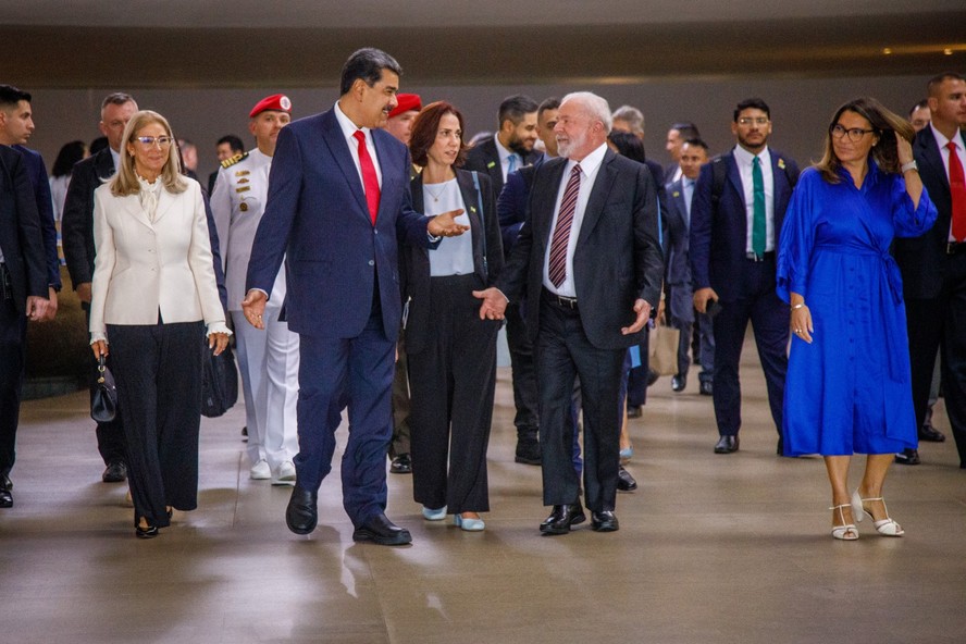 Lula com o presidente da Venezuela, Nicolás Maduro
