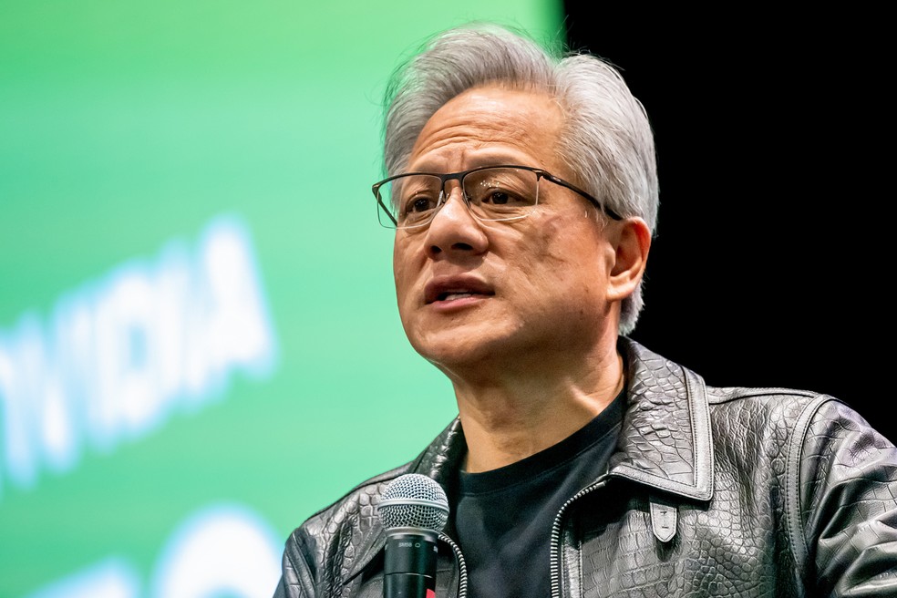 Jensen Huang, CEO da Nvidia — Foto: David Paul Morris/Bloomberg