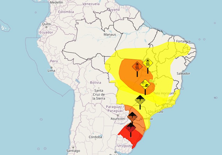 Ciclone-bomba gera alerta de 