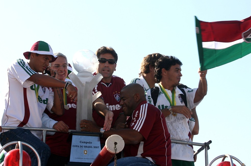 Renato Gaúcho foi campeão da Copa do Brasil de 2007 pelo Fluminense — Foto: Fernando Maia