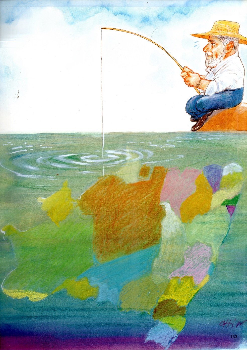 Lula no traço de Chico Caruso — Foto: Divulgação