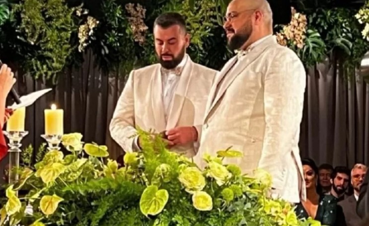 Tiago Abravanel e Fernando Poli se casaram em outubro — Foto: Reprodução/Instagram