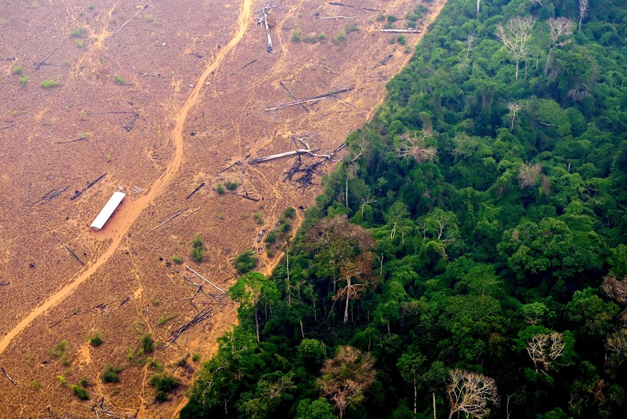 Vista de região devastada na cidade de Lábrea, no sul do Amazonas