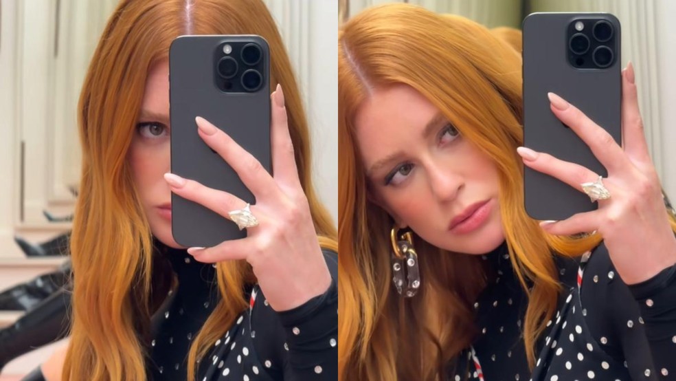 Anel de noivado de Marina Ruy Barbosa — Foto: Reprodução/Instagram