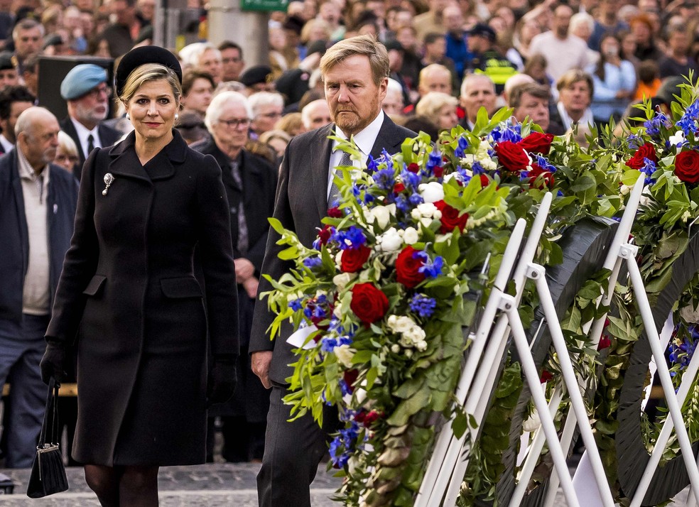 Rei Willem-Alexander e a rainha Máxima, da Holanda  — Foto: Remko de Waal / ANP / AFP