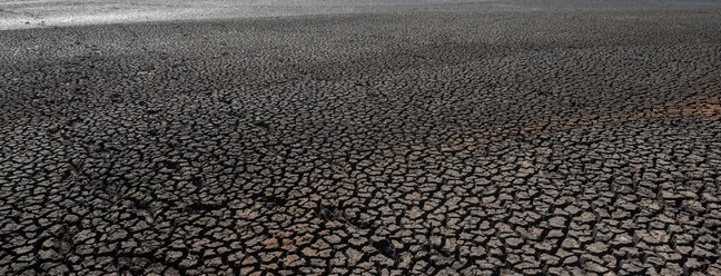 'Arroyo Canelón Grande' seco no Uruguai, em março de 2023 — Foto: PABLO PORCIUNCULA