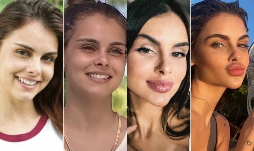 Transformações no rosto de Amanda Kimberlly, mãe da nova filha de ...
