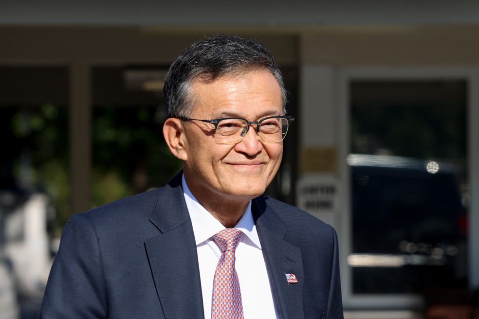 Lip-Bu Tan, CEO da Intel, assumiu o cargo em março deste ano e agora é elogiado por Trump — Foto: Alex Wroblewski/Bloomberg