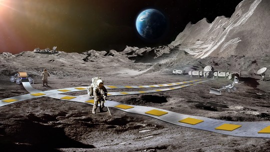 NASA quer construir uma linha férrea flutuante na Lua; entenda