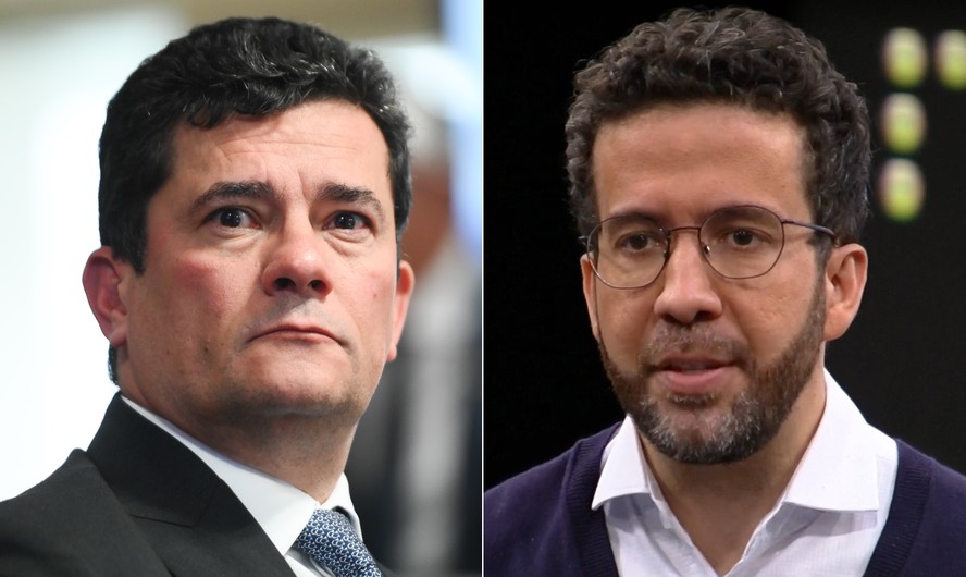 O senador Sergio Moro (União-PR) e o deputado André Janones (Avante-MG)