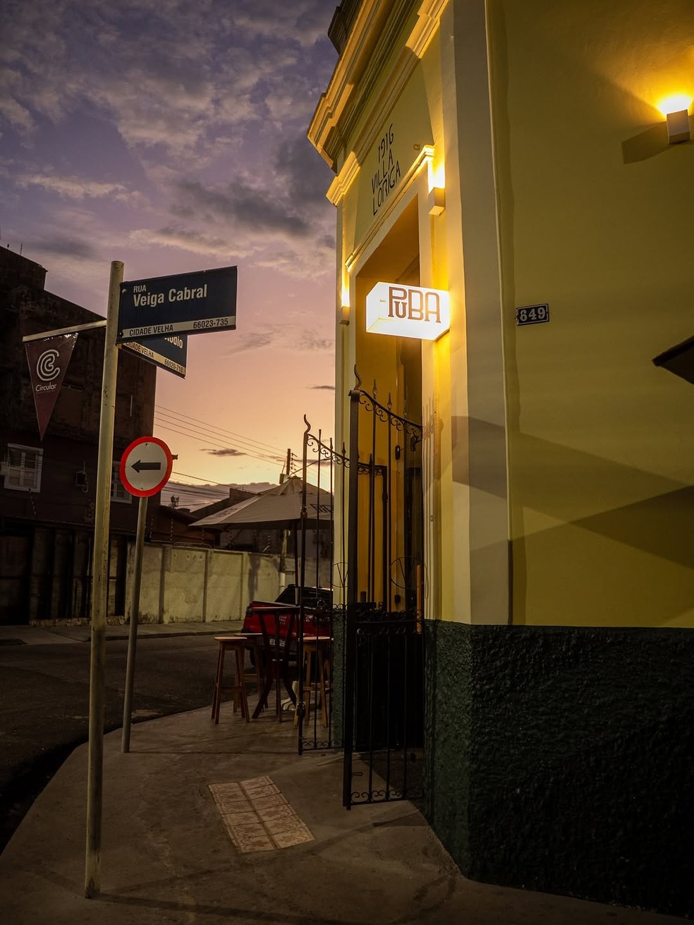 Fachada do Puba, na Cidade Velha, Belém — Foto: Divulgação