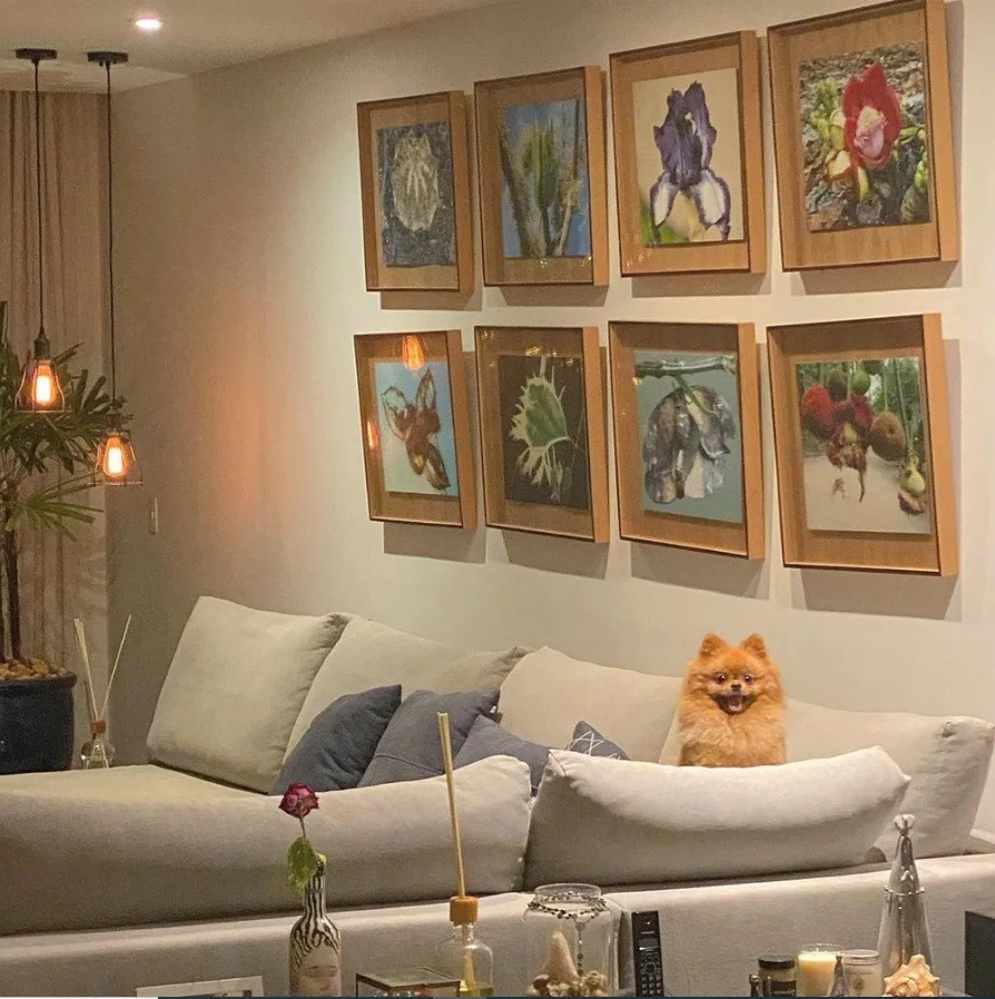 Sala de estarda Mansão de Grazi Massafera, Em São Conrado, Na Zona Oeste Do Rio de Janeiro- foto: Reprodução/Instagram