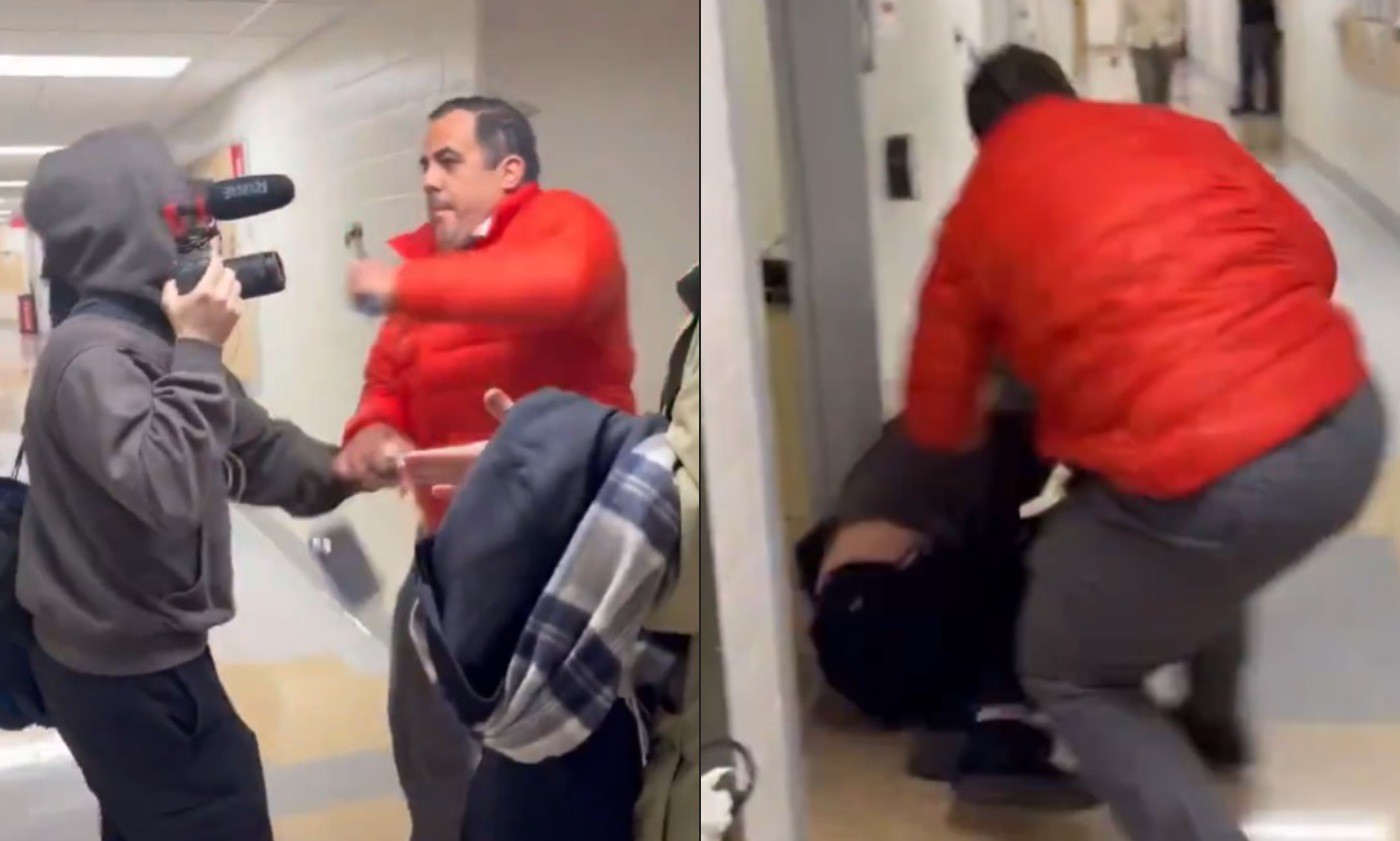 Professor pede demissão após agredir documentarista durante entrevista em universidade nos EUA; vídeo - Foto