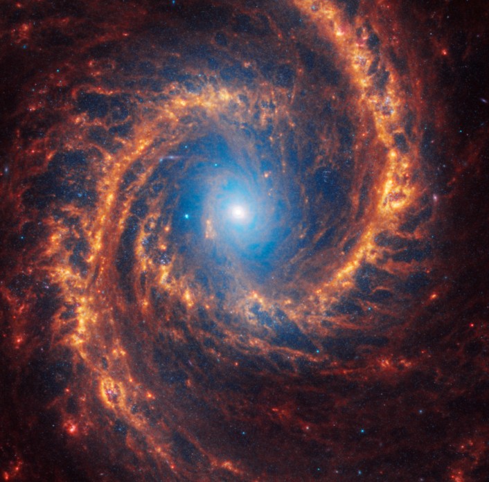 Spiral galaxy NGC 1566 — Photo: NASA