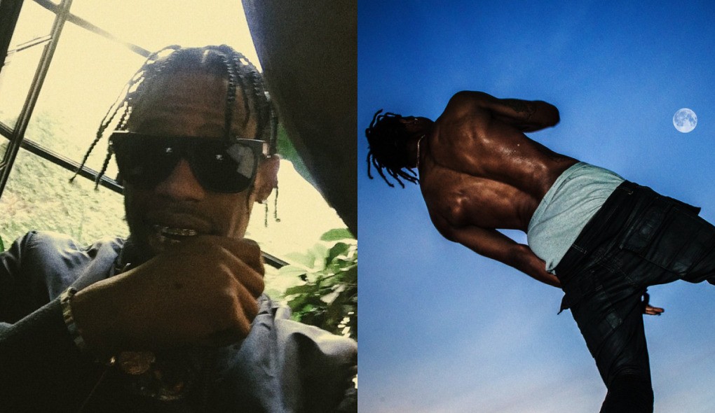EM 2014, Travis Scott LançouA Mixer "A few days before the rodeo",com 12músicas -foto:reprodução/instagram/@travisscott(esquerda); Divulgação(Direita)