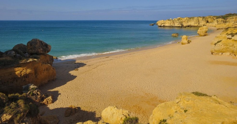 Praia de São Rafael, no Algarve — Foto: Luís da Cruz/Divulgação