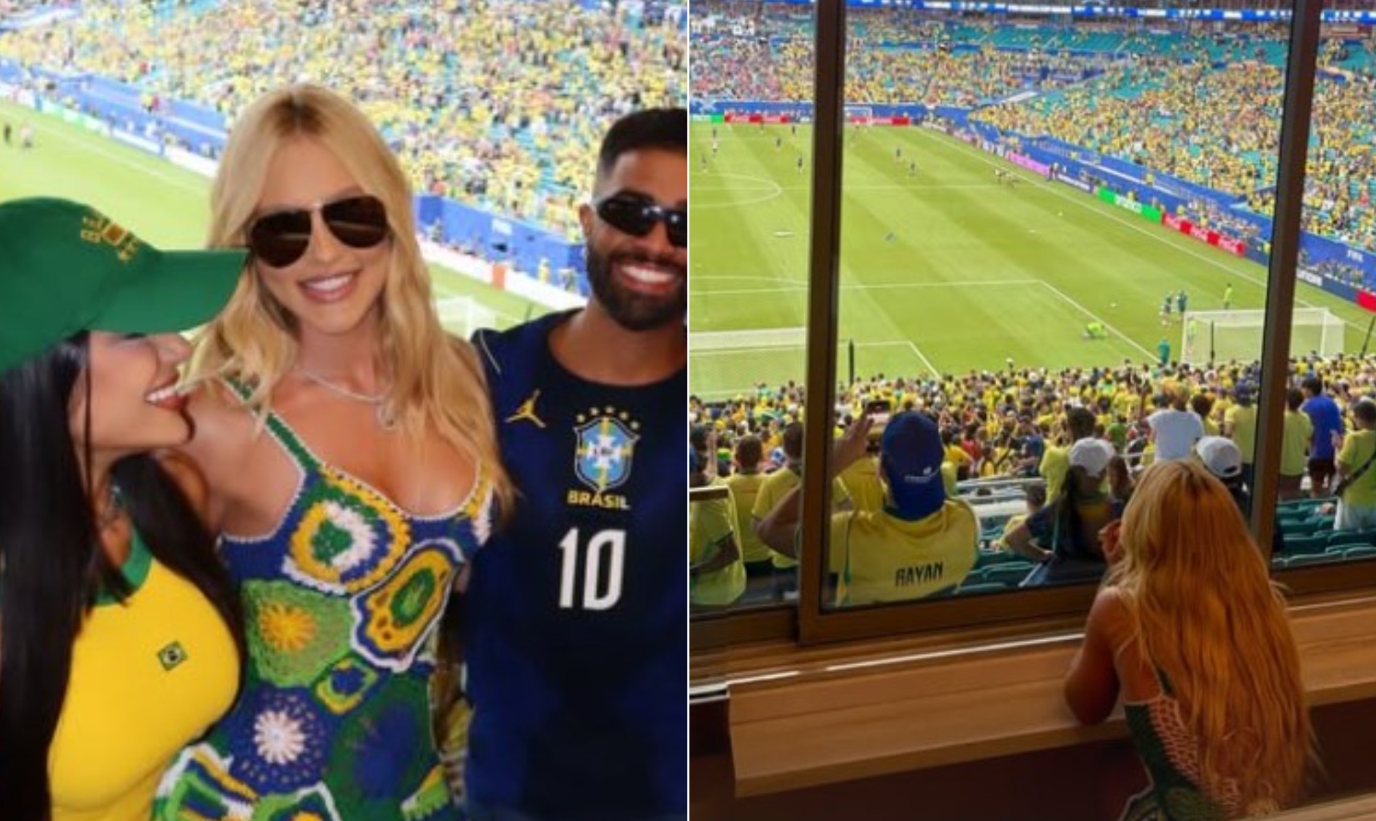 Filha de Virginia, Maria Flor aposta em resultado para a partida do Brasil