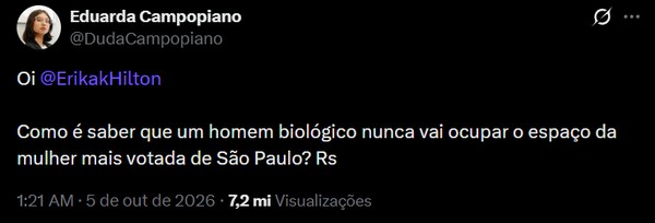 PSOL aciona MP-SP após ataque transfóbico de deputada mais votada da ...