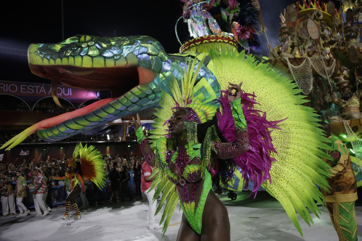 Desfile da Mangueira — Foto: Guito Moreto / Agência O Globo