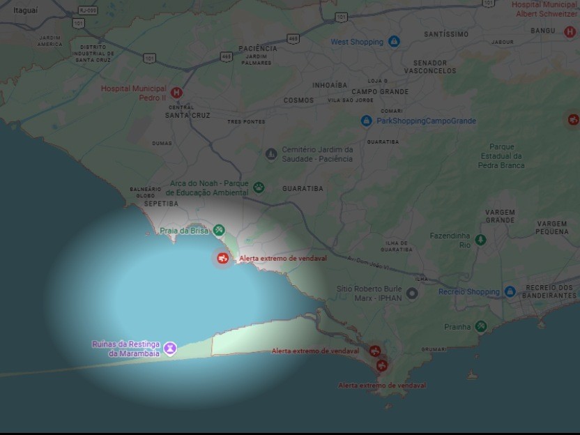 Ventos mais fortes da capital do Rio foram registrados na Zona Oeste; veja velocidades e lista completa - QTU Questões do Universo
