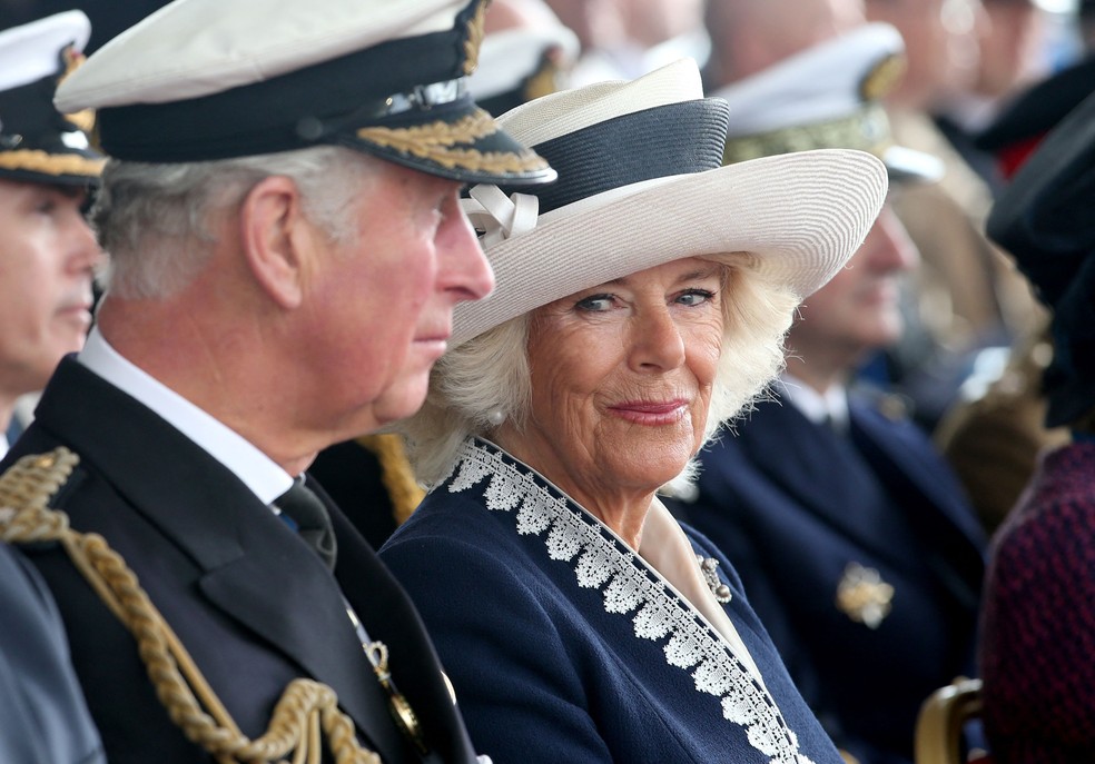 Mulher de Charles III, Camilla Parker é a Rainha Consorte — Foto: Jane Barlow / POOL / AFP