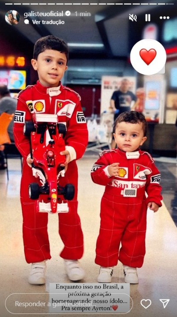 Adriane Galisteu homenageia Ayrton Senna: 'Para sempre'