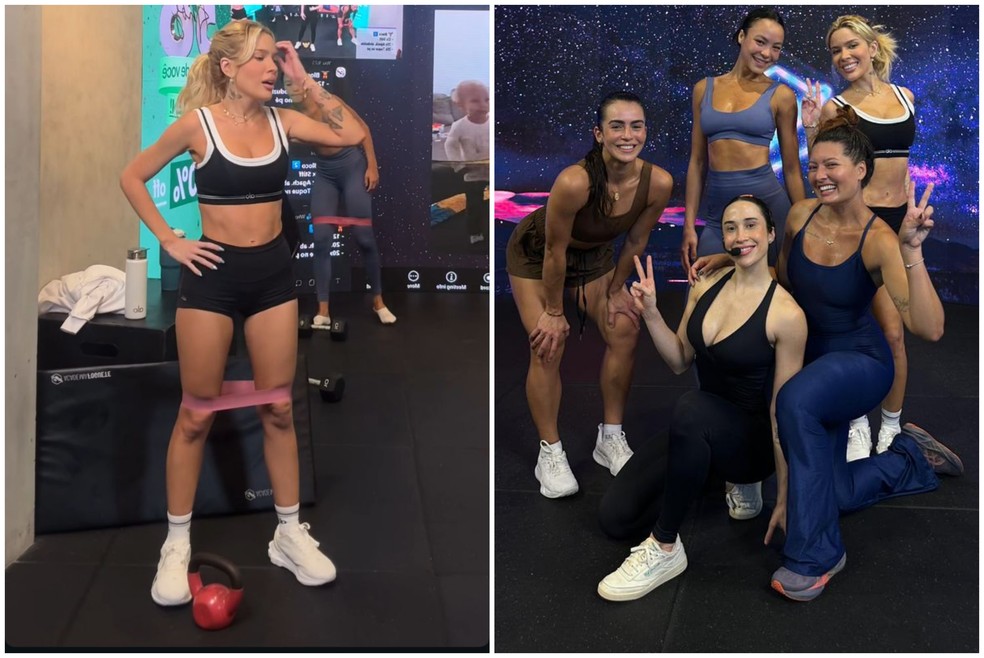 Karoline Lima mostra lado real em treino ao vivo e inspira seguidoras a começarem sem pressão — Foto: Reprodução Instagram