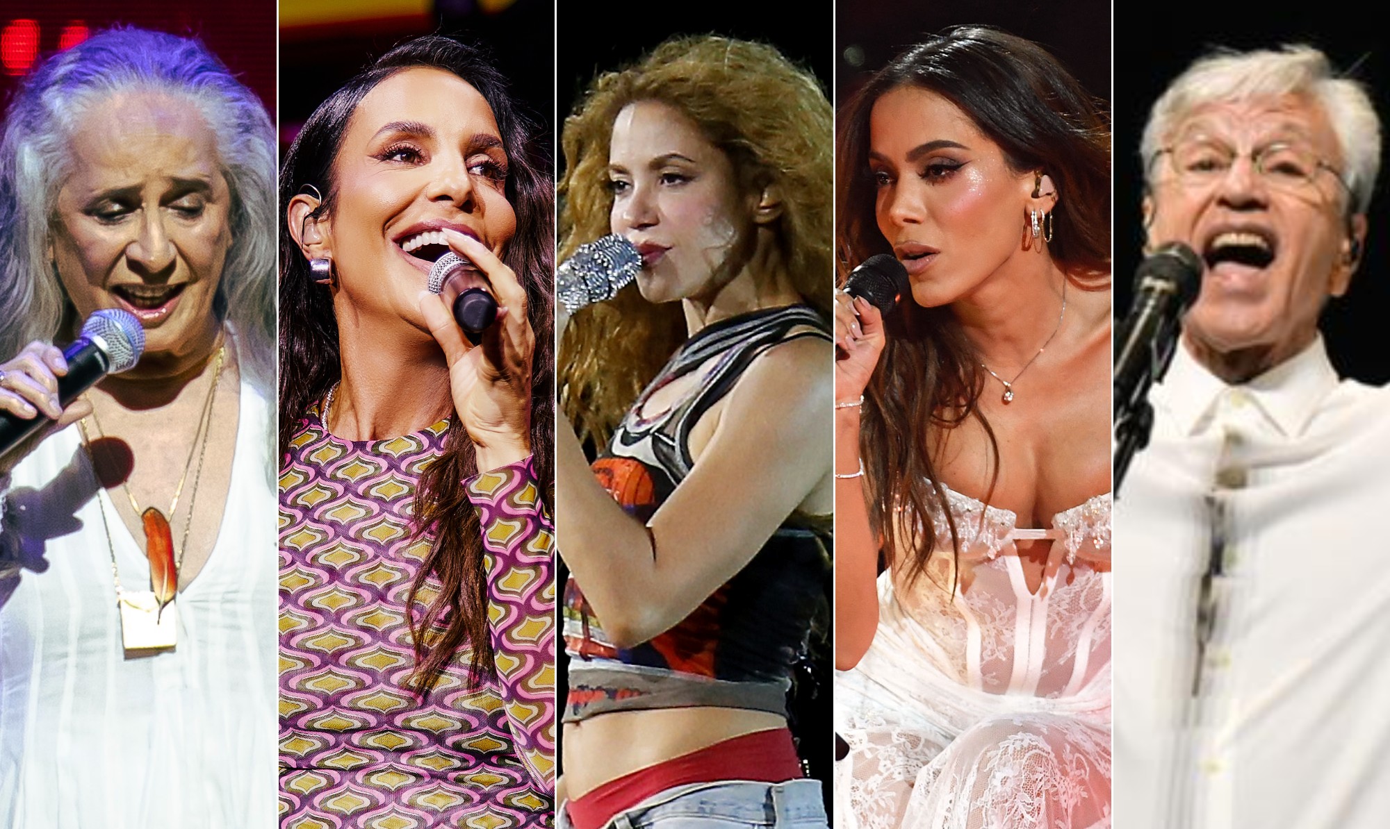 Anitta, Maria Bethânia, Ivete Sangalo... Veja quem cantará com Shakira no show em Copacabana