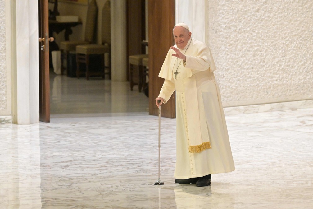 Papa Francisco mudou regulamentação de funerais — Foto: Andreas SOLARO / AFP