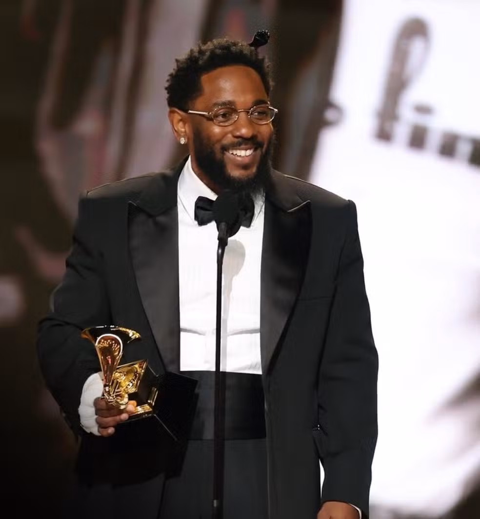 Kendrick Lamar no Grammy 2026 — Foto: Reprodução/Instagram