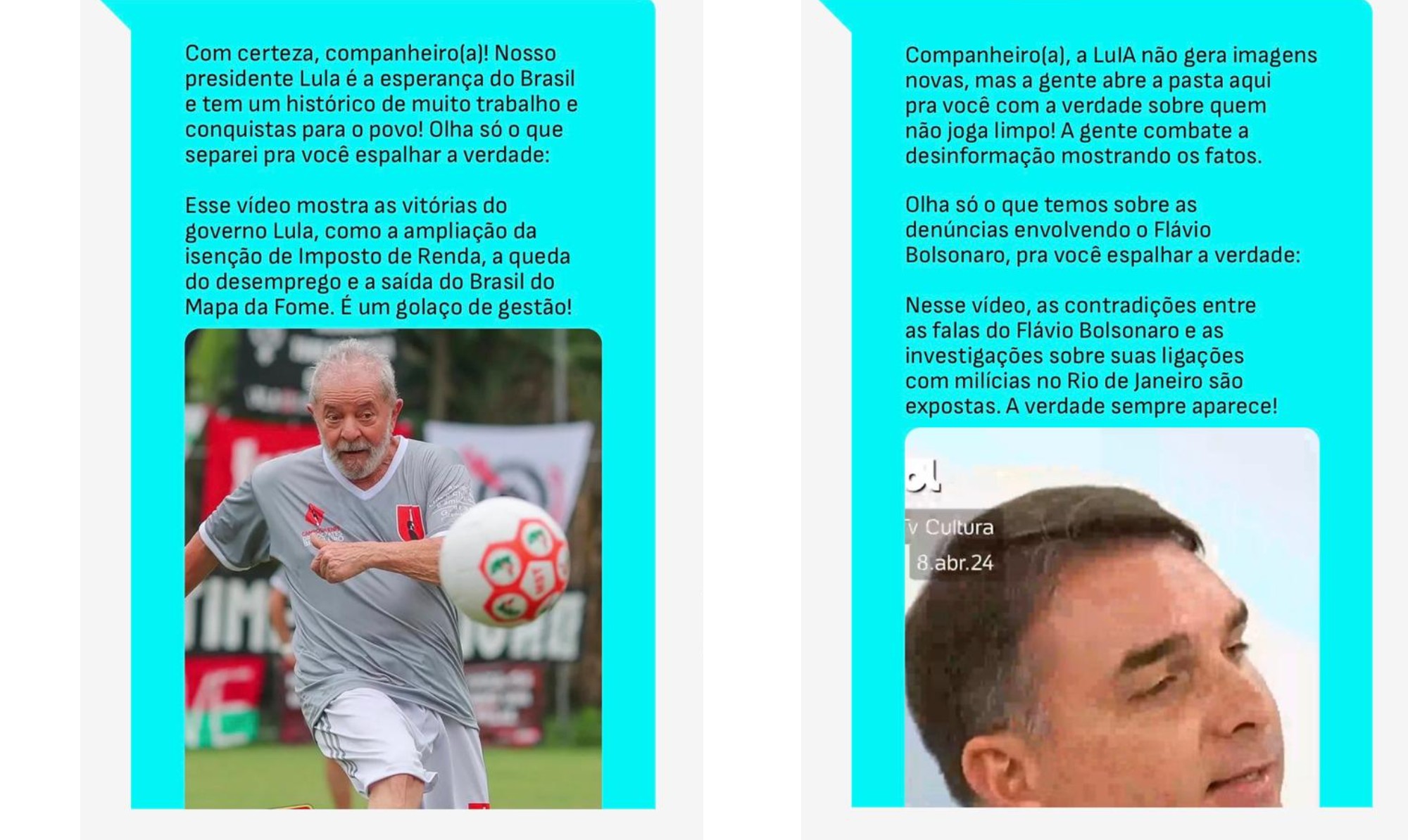 Flávio Bolsonaro ra mắt trang 'Direita Já' nhằm hỗ trợ lan truyền nội dung chống Lula (Ảnh: Reprodução)