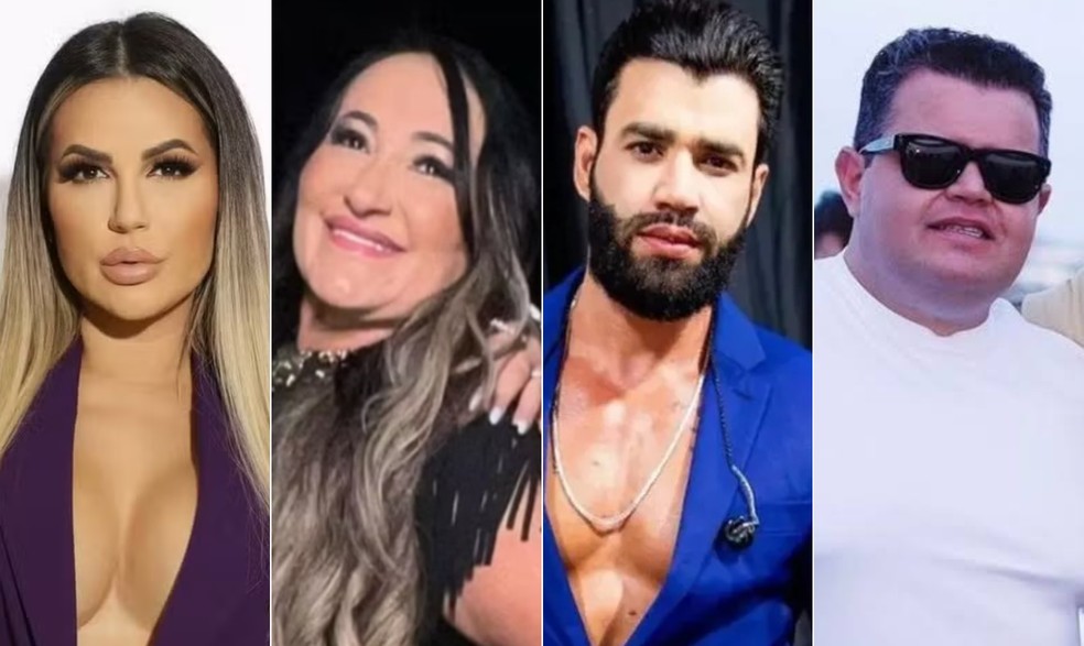 Deolane Bezerra e mãe, Gusttavo Lima e empresário paraibano: entenda quem é quem em investigação que resultou na prisão da influenciadora — Foto: Reprodução/Redes Sociais